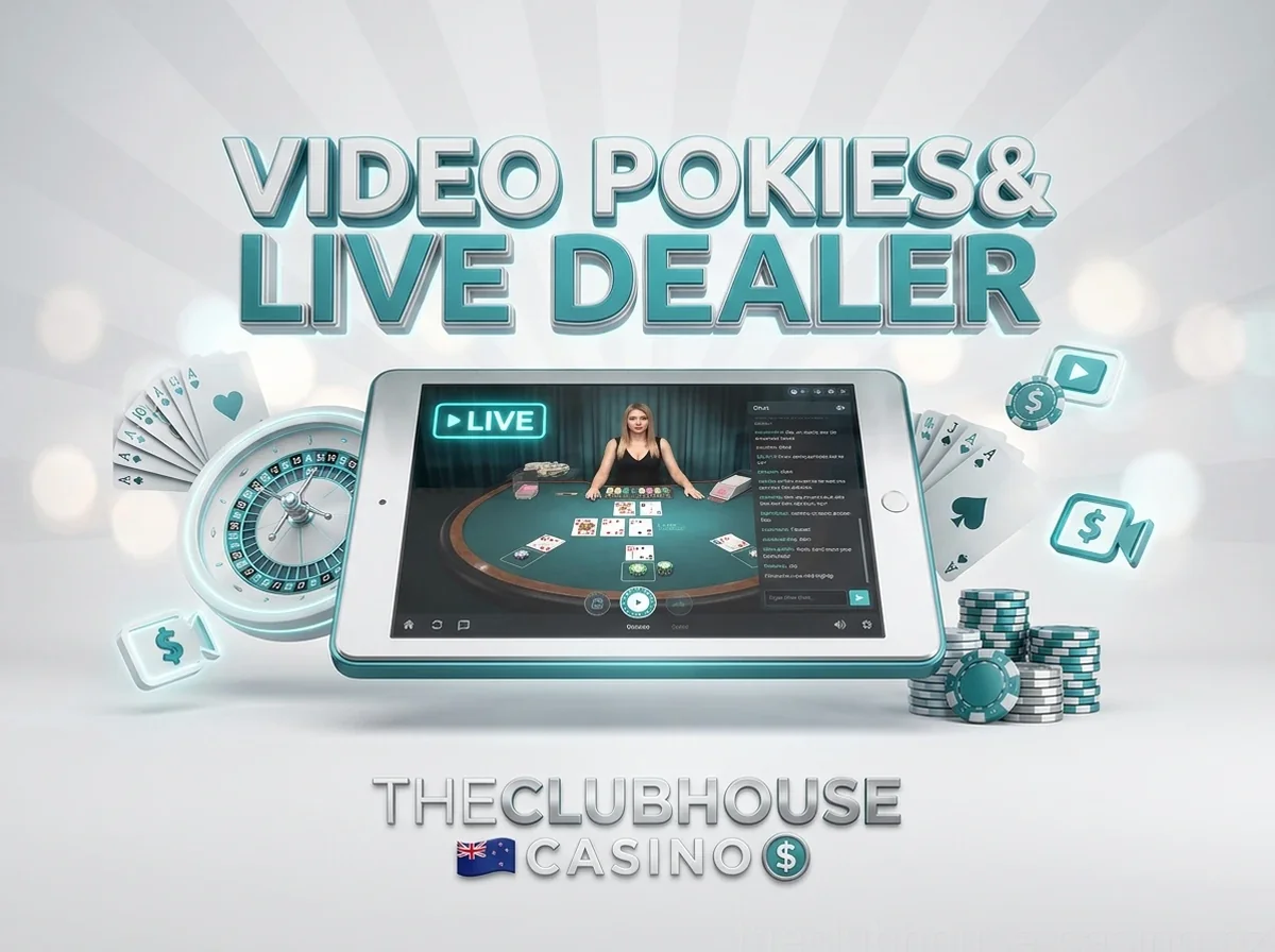 Video Pokies& Live Dealer